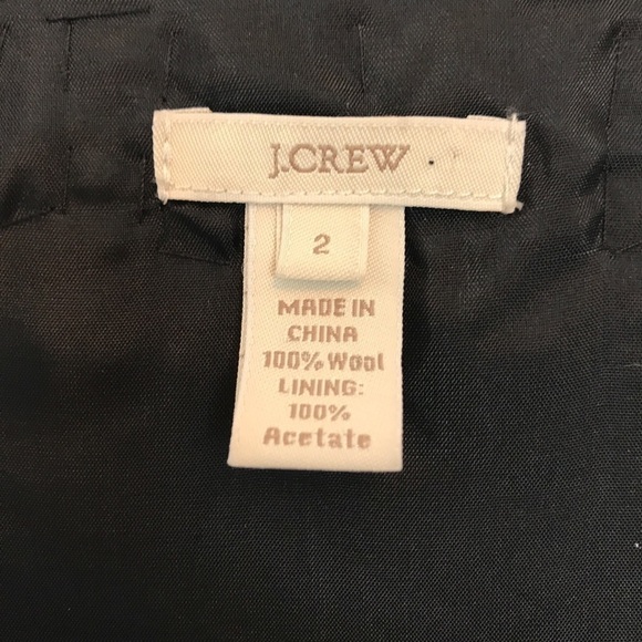 J Crew Black Ribbon Ravine Cap Sleeve Wool Dress S - Picture 7 of 12